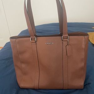 Coach Leather Brown Tote Bag